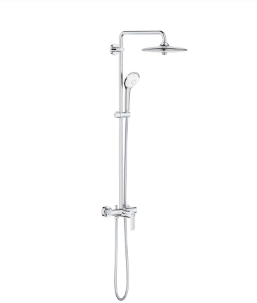 GROHE Euphoria System 260 Shower system with single lever mixer for wall mounting chrome.