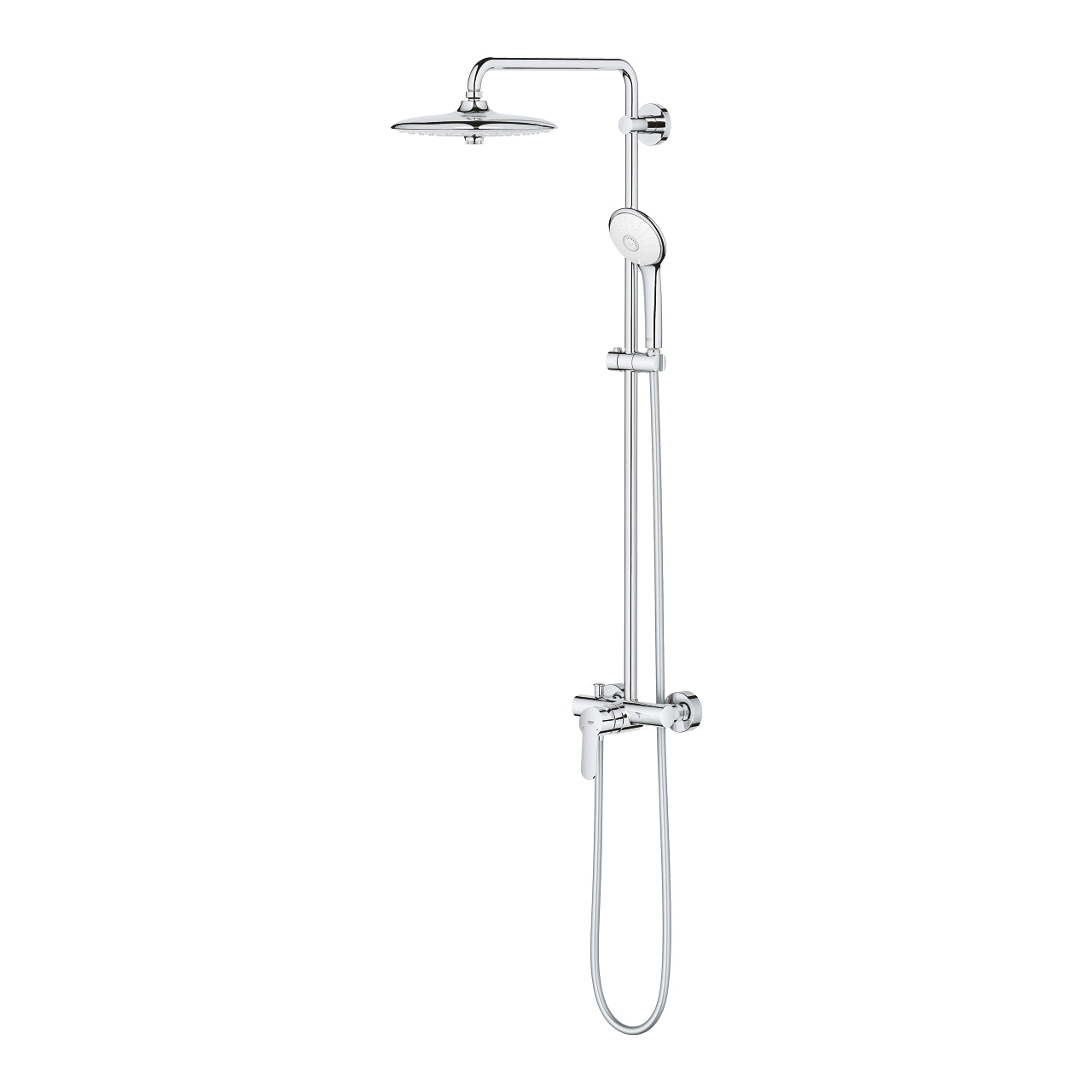 GROHE Euphoria System 260 Shower system with single lever mixer for wall mounting chrome.